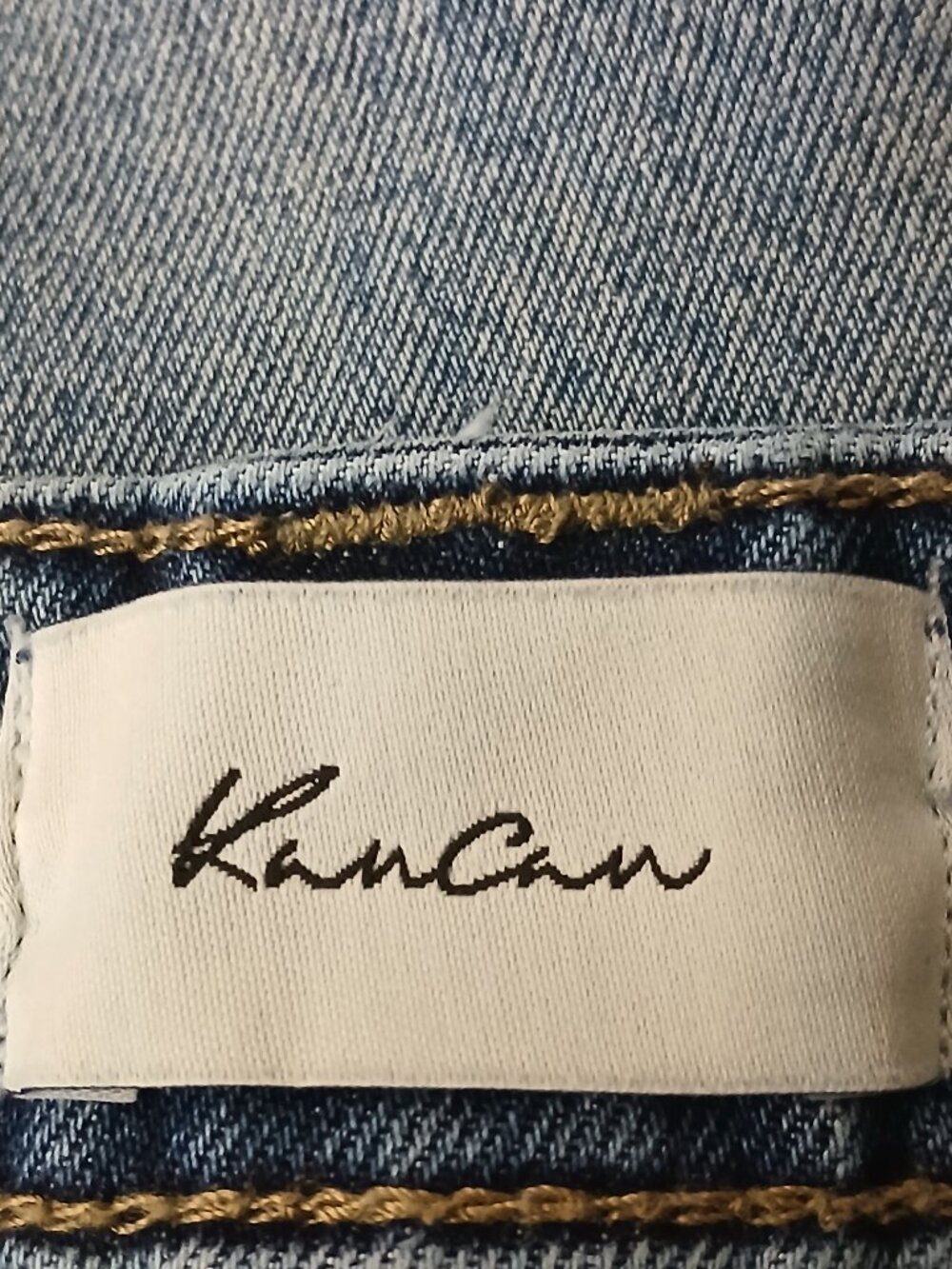 Kancan Jeans 3 25 Cecilia High Rise Slim Barrel Distressed Blue Denim Stretch - Picture 7 of 8